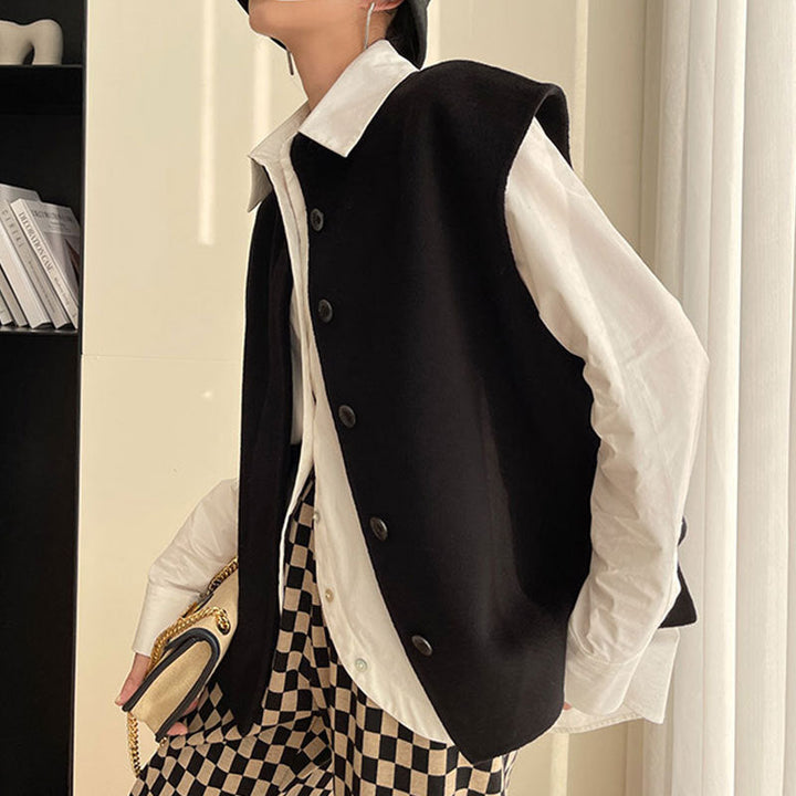 Dam modern oversize väst