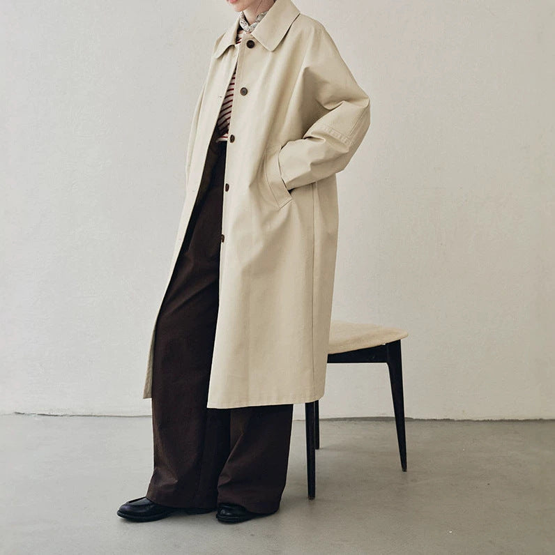 Dam elegant trenchcoat med Double Breasted