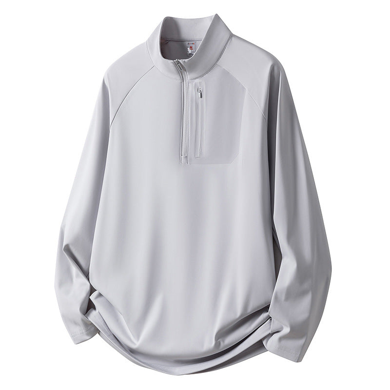 Herr Sport Fleece Pullover med Dragkedja
