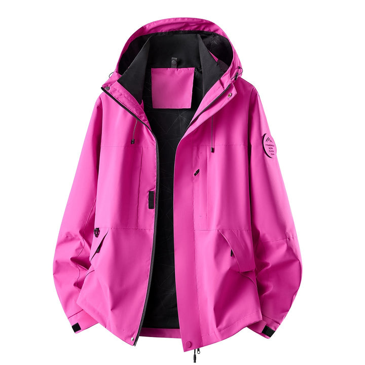 Herr Vattenavvisande Oversized Frilufts Jacka med Huva, Andningsbar Softshell &amp; Funktion Fickor