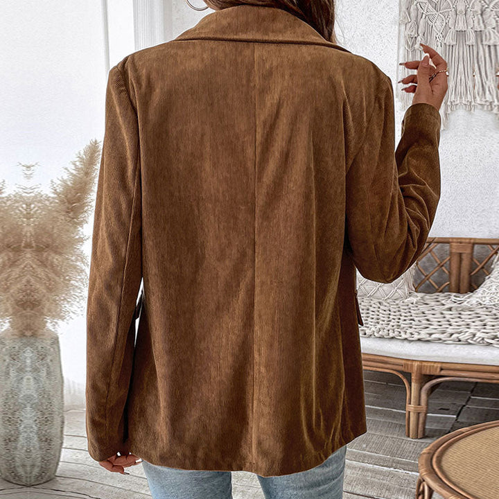 Dam manchester blazer i oversized design med manchester structure och double-breasted knäppning