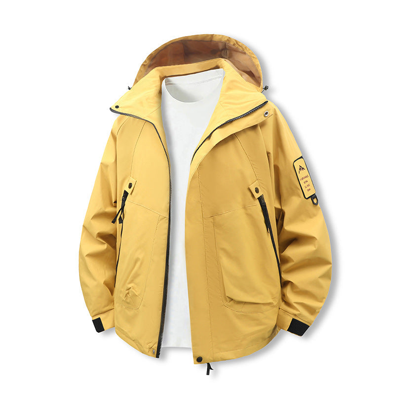 Herr Vind och Vatten Resistent softshell funktionsjacka med huva