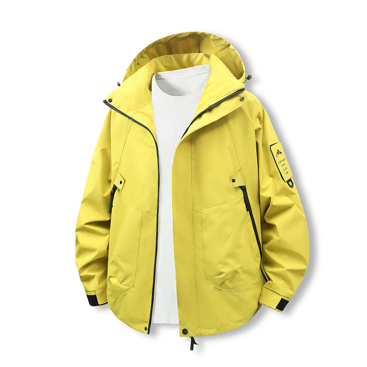 Herr Vind och Vatten Resistent softshell funktionsjacka med huva