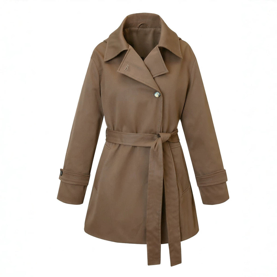 Dam Elegant och Tidlös Trenchcoat