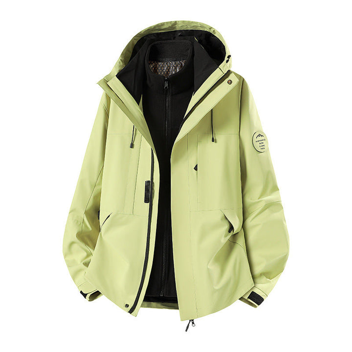 Herr Weatherproof Technical Softshell Trekking Jacka med Huva och Insulating Inre Insert