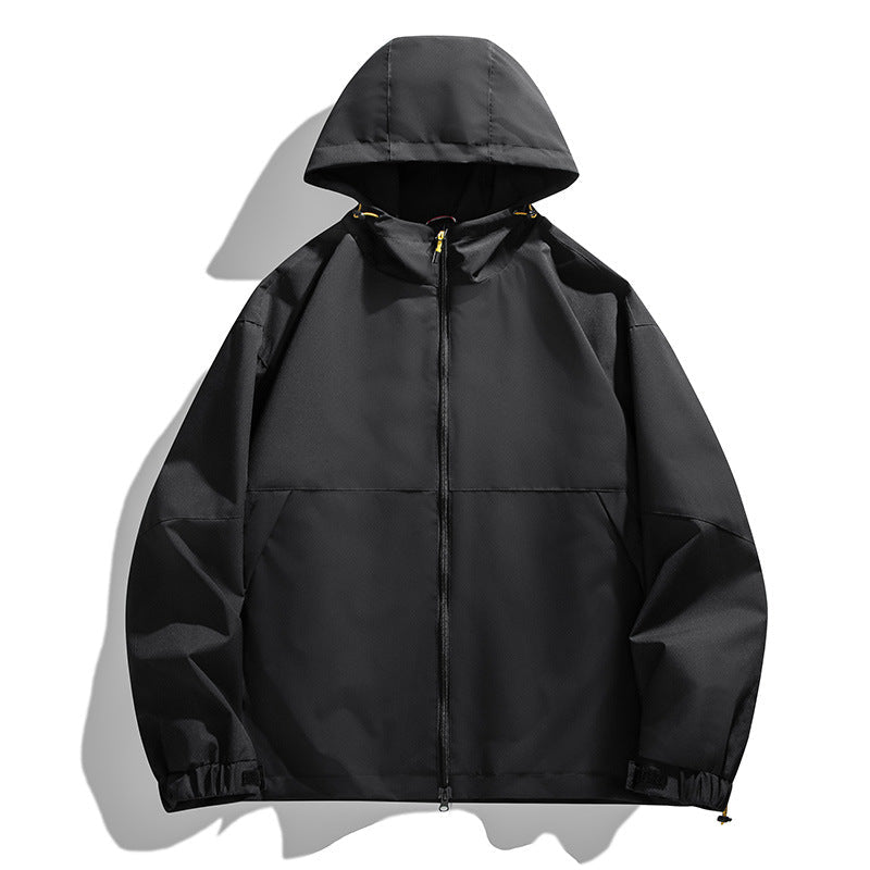 Herr lätt urban softshell med huva Jacka med Minimalistisk Söm Design och dold dragkedja