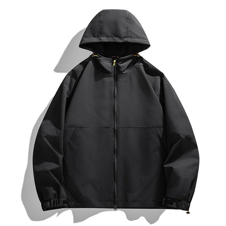 Herr lätt urban softshell med huva Jacka med Minimalistisk Söm Design och dold dragkedja