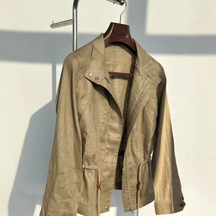 Dam elegant övergångsjacka med hög krage Drune 1789268837