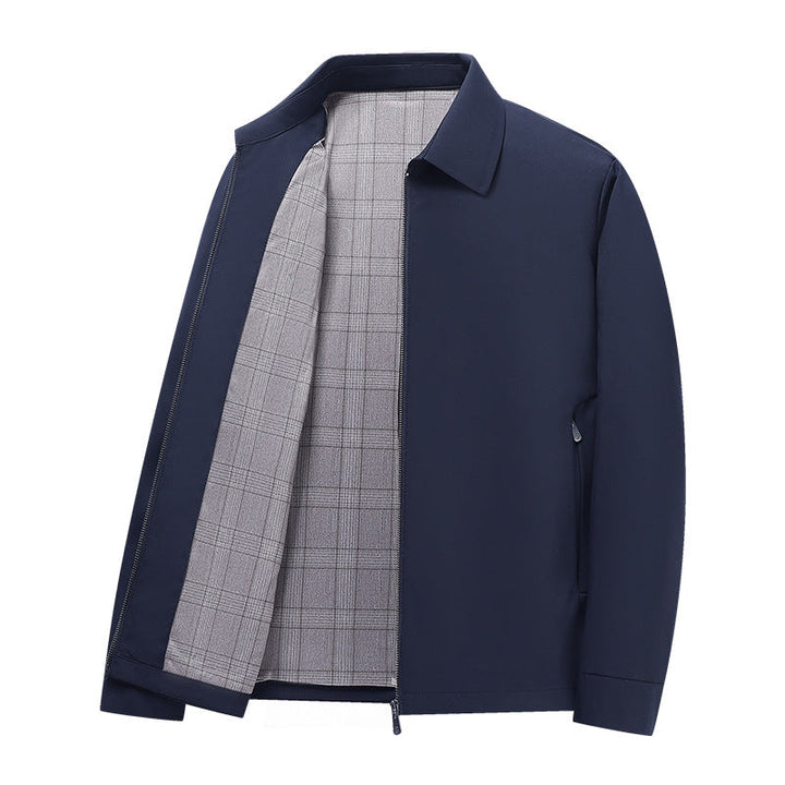 Herr lätt Harrington Jacka med softshell Ytter Material och Glencheck Foder
