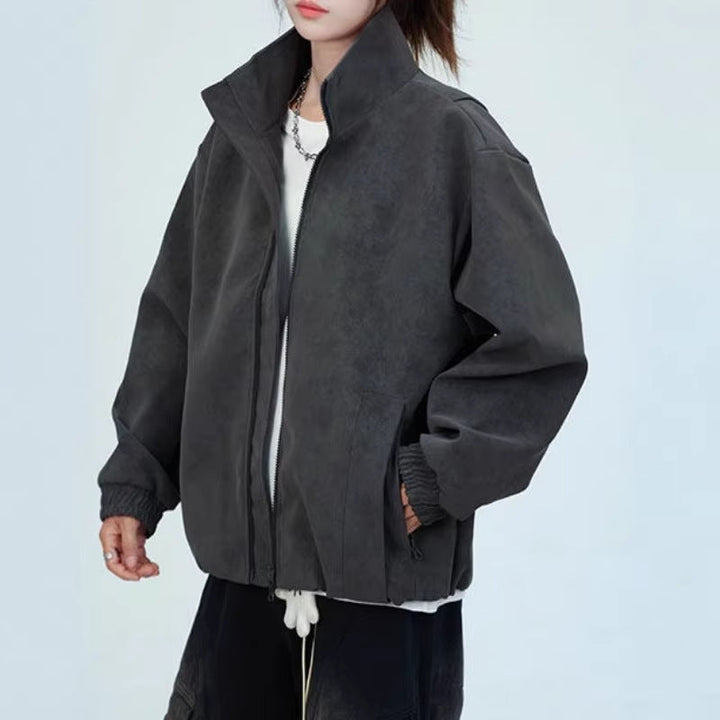 Dam Oversize Jacka i Konstläder