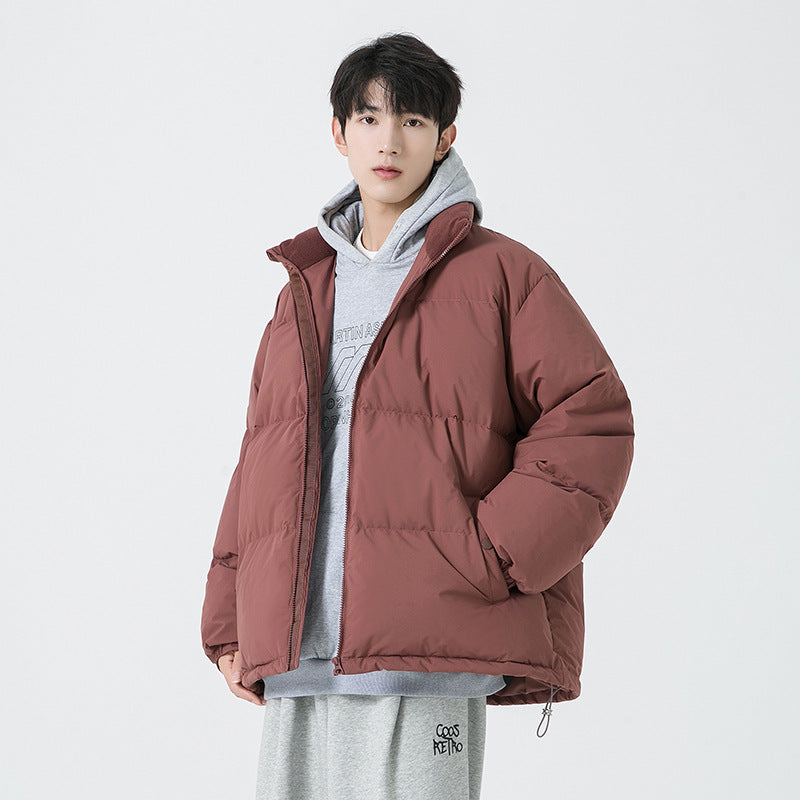 Dam Wattierte Steppjacke med Hohem Krage och Teddyfutter