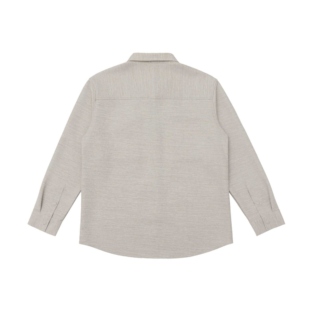 Dam Overshirt Jacka med Lockfickor och Concealed Press Stud Slå