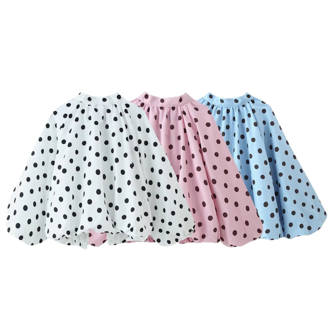 Dam vid Polka Dot Cape in A-Line skärning gjord lätt Rain material