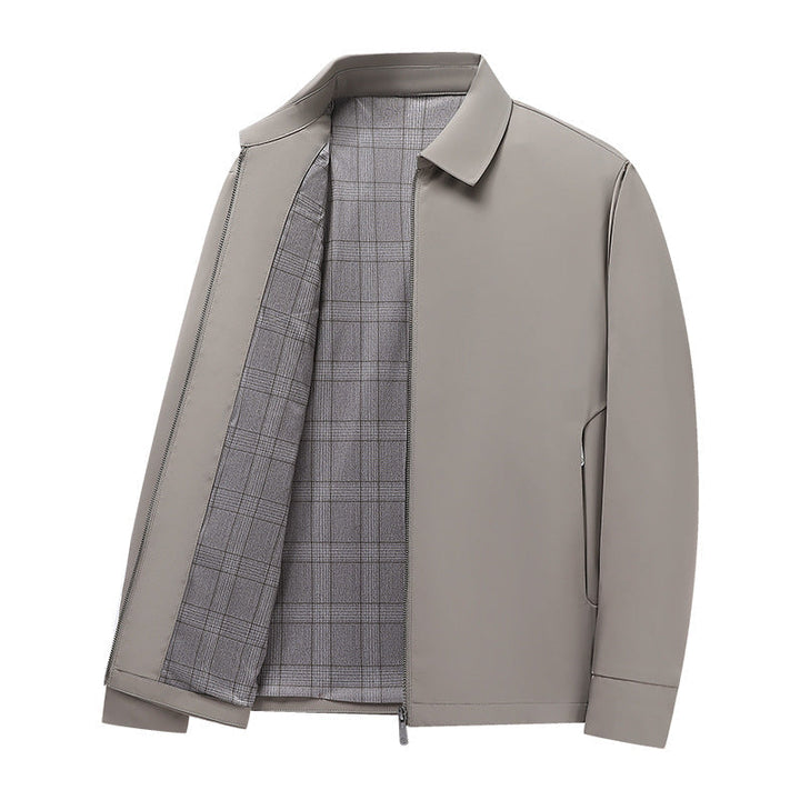 Herr lätt Harrington Jacka med softshell Ytter Material och Glencheck Foder