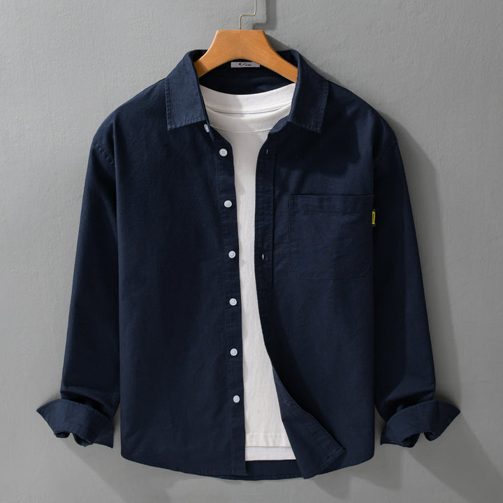 Dam lätt bomull Overshirt med Kent krage, Patch Chest ficka och Relaxed passform