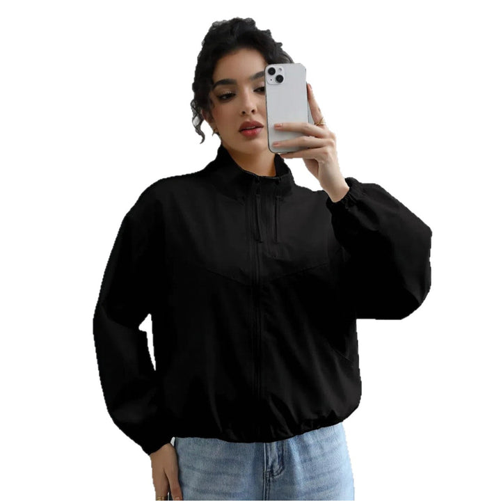 Dam avslappnad oversized blousonjacka med Balloon ärmar