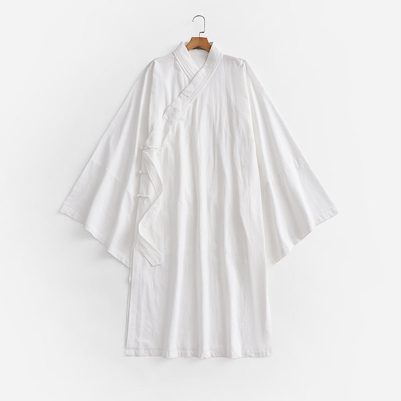 Unisex oversize Kimono kappa med vid ärmar och Asymmetrical Wrap fram