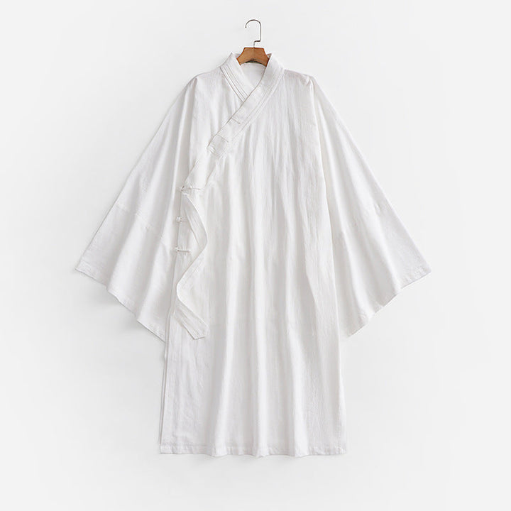 Unisex oversize Kimono kappa med vid ärmar och Asymmetrical Wrap fram
