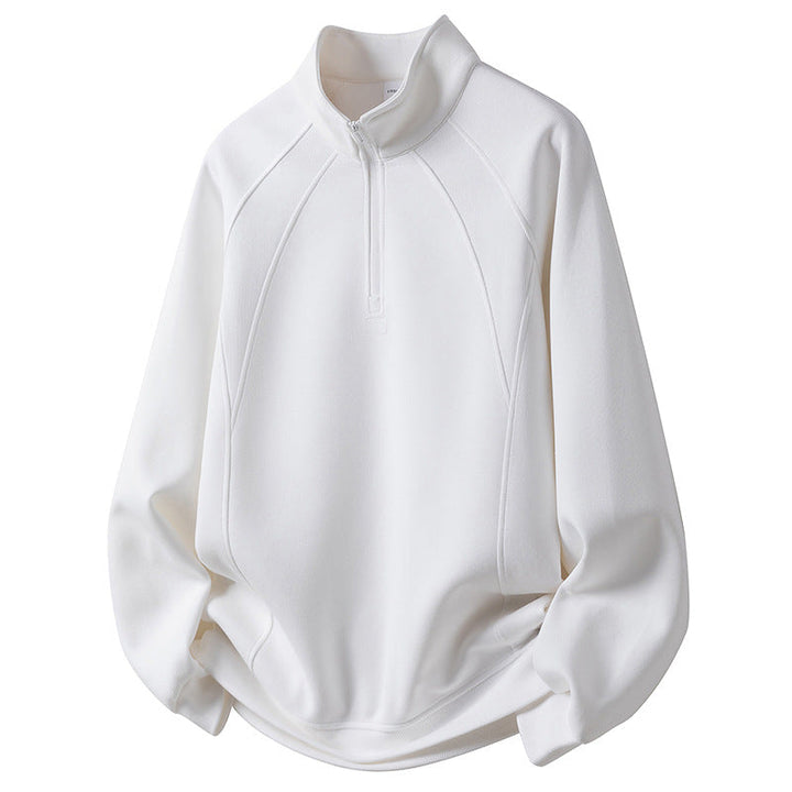Herr Sport Fleece Pullover med Dragkedja