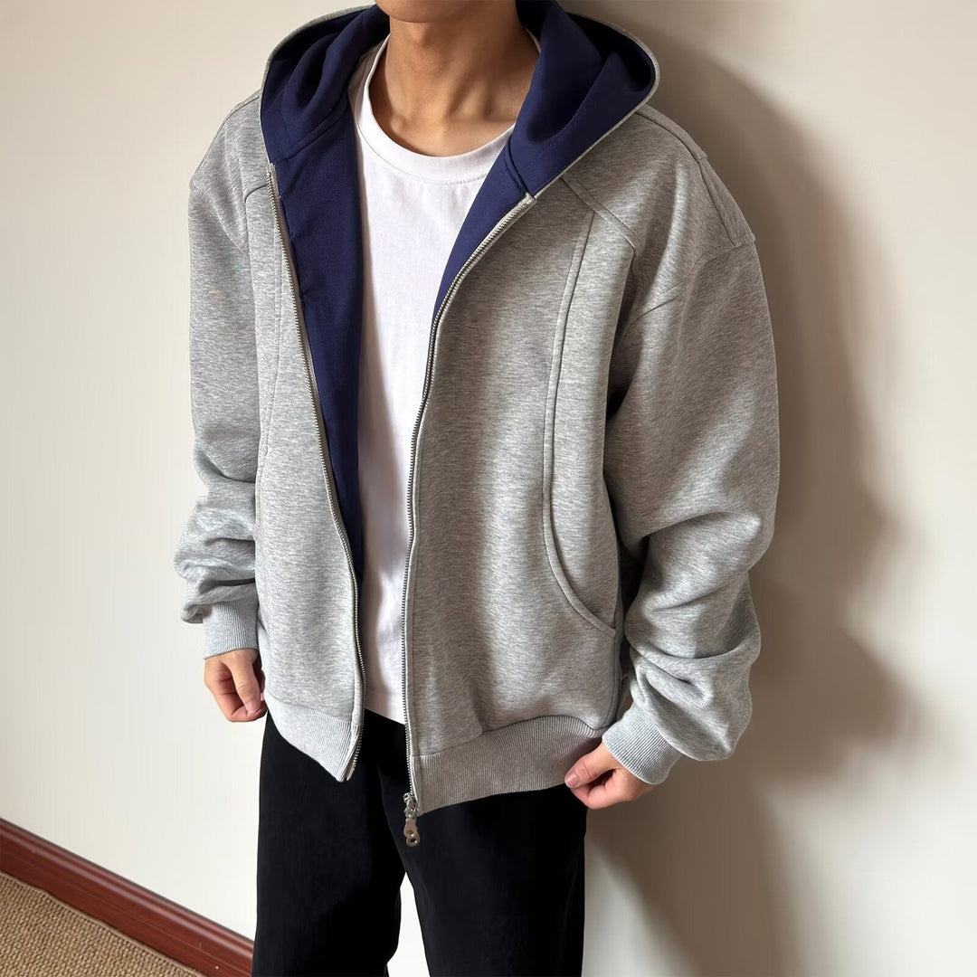Herr Sportig Fleece Jacka