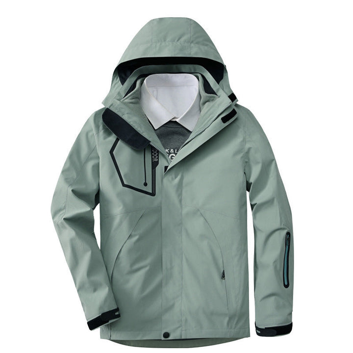 Herr Andningsbar och Vattentät Softshell Utomhus Jacka med Welded Sömmar och Multifunctional Fickor