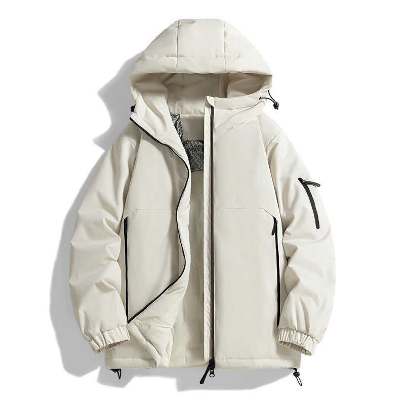 Unisex Warmer vattenavvisande kviltad parka med technical huva