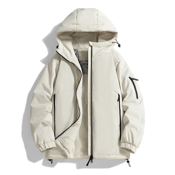 Unisex Warmer vattenavvisande kviltad parka med technical huva