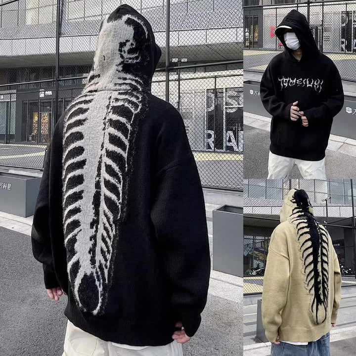 Herr Luvtröja med Unique Back Tryck