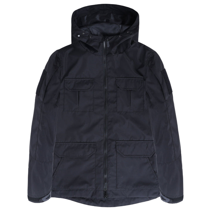 Herr Teknisk med Huva Field Jacka med Multi-Lock Utility Fickor