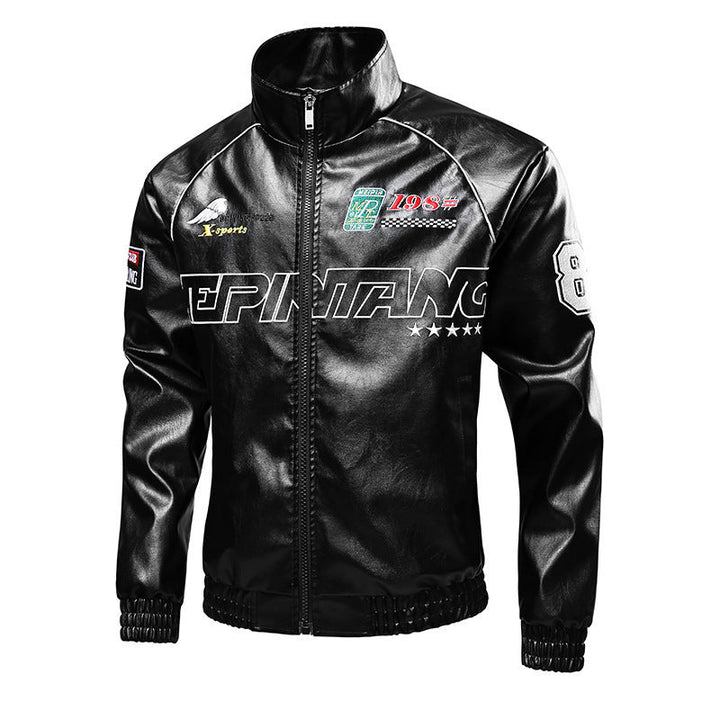 Herr Mode Sportjacka med Quiltad Detaljer