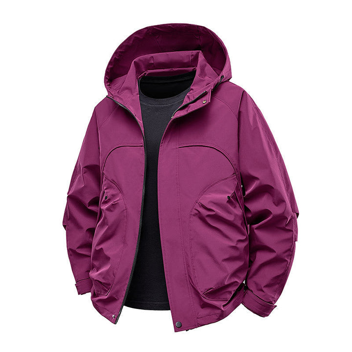 Herr Technical Softshell Utilityjacka med Huva Vattenavvisande och Multifunction Fickor
