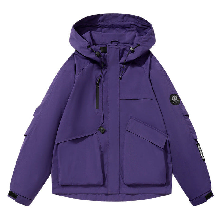 Dam Utility softshelljacka med huva, vattenavvisande Membrane och Multifunction fickor