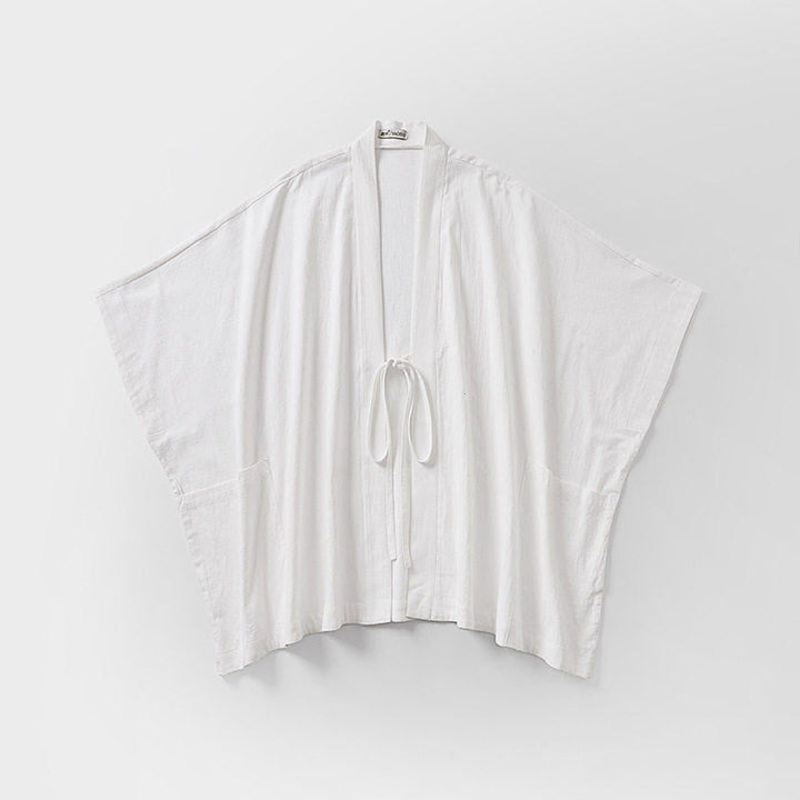 Dam oversize Kimono kofta med knytband och sidofickor