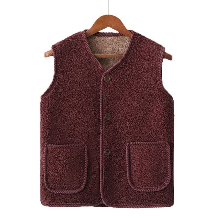 Dam mysig väst tillverkad av Teddy fleece