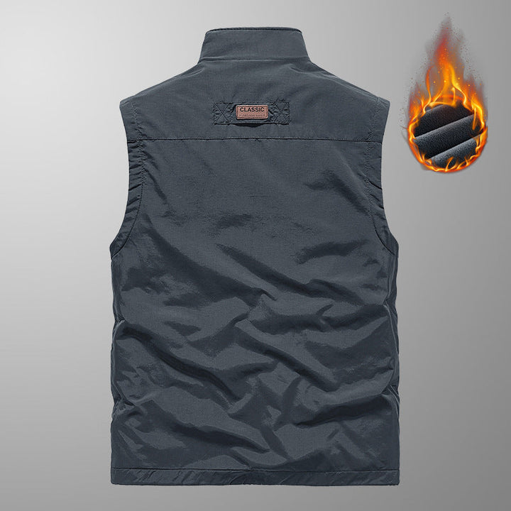 Herr Multifunktionell Fleece Väst
