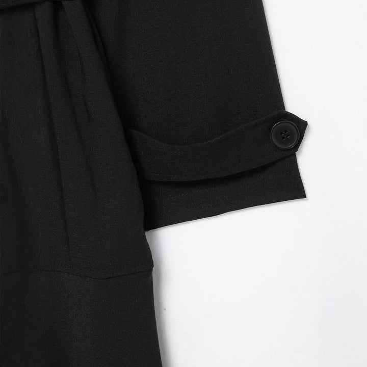 Dam Maxi trench med figure-flattering knytband och double knappslå