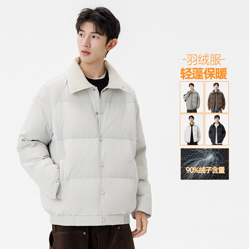 Herr Vadderad Winter-Steppjacke med Teddykragen och Winddichter Thermofüllung