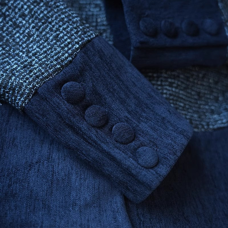 Dam elegant kort jacka med Textured tyg Drune