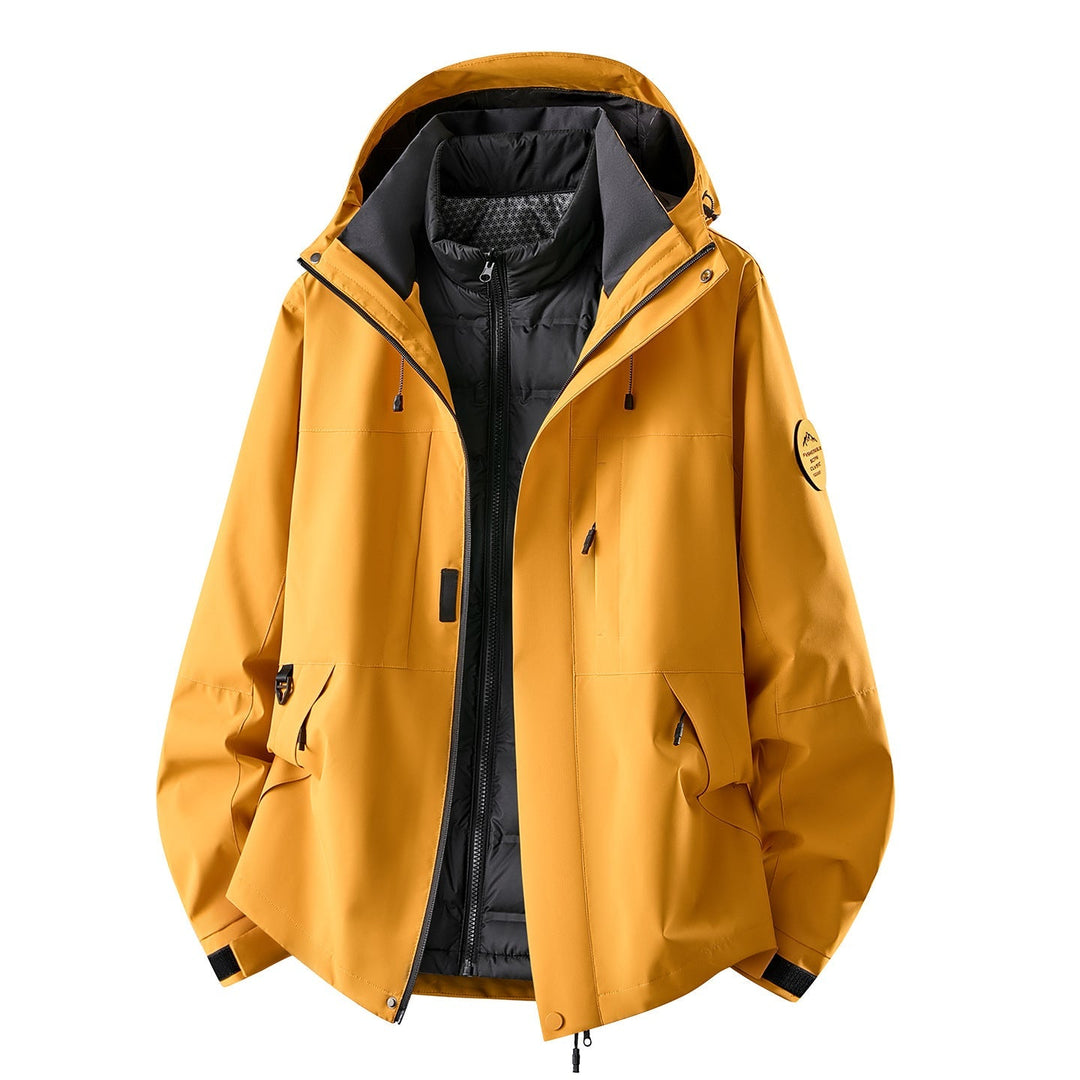 Dam Multifunctional Outdoorjacka med Avtagbar Quiltad Inner Jacka