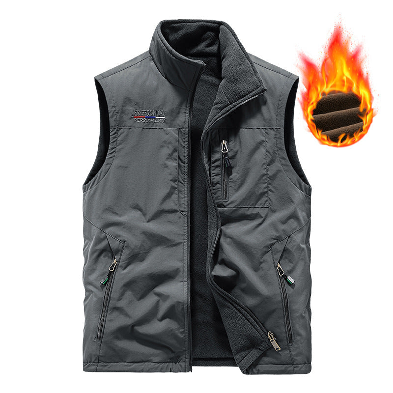 Herr Varm Fleece Väst