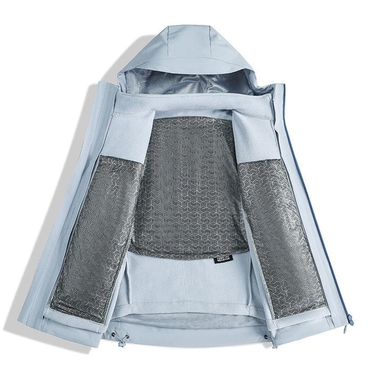 Dam två-piece vattentät funktionsjacka set med removable fleece inner jacka
