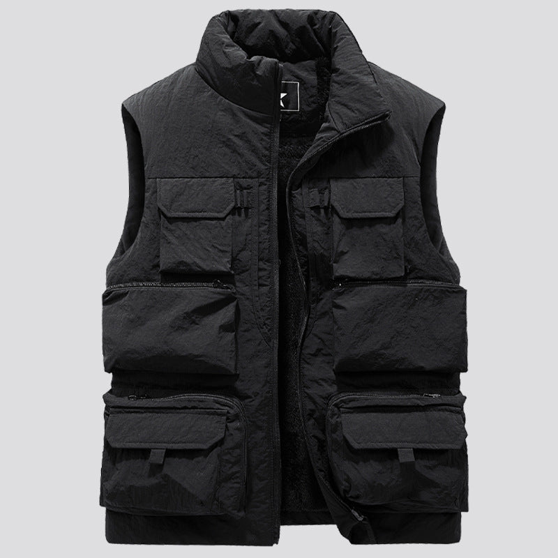 Herr Tactical Multifunction Väst med Termisk Isolering och Flera Fickor