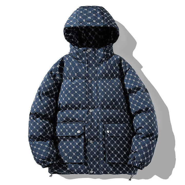 Herr Vadderad Parka med Termisk Isolering Vattenavvisande Surface och Multifunctional Fickor