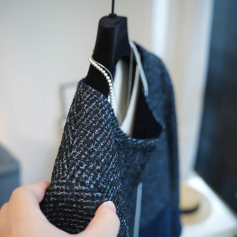 Dam elegant kort jacka med Textured tyg Drune