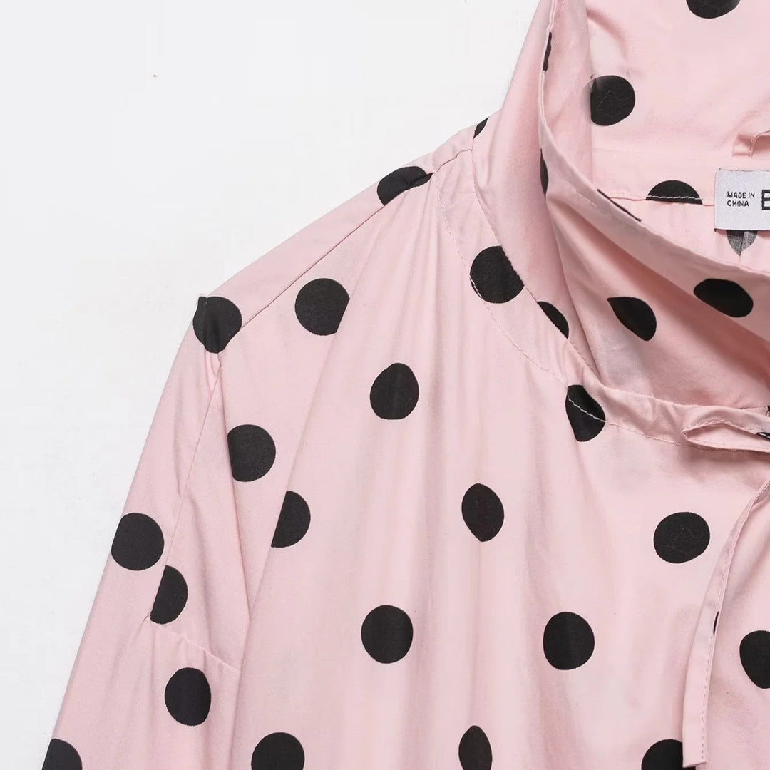 Dam lätt kort leisure blouson jacka med ståkrage, dragsko och stor flap fickor
