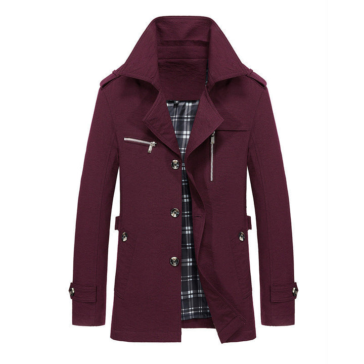 Herr Short Rock i Urban Pilot Stil med Rutig Inre Foder