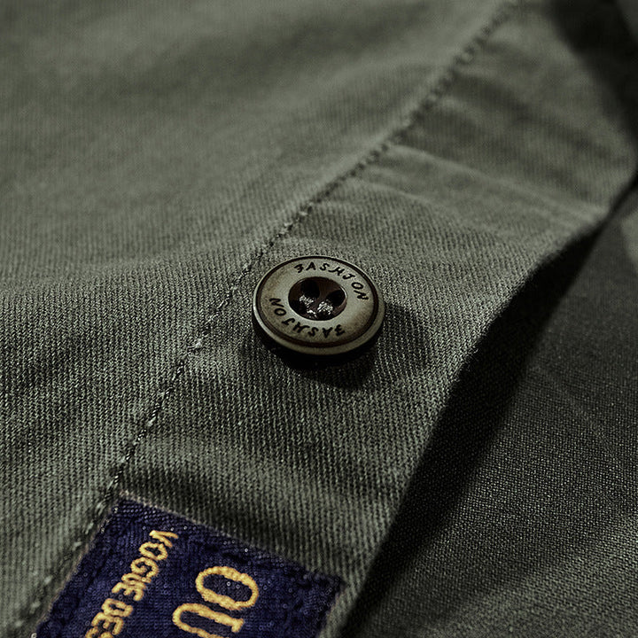 Herr Fält Skjortjacka med Bröstfickor och Offroad Tryck