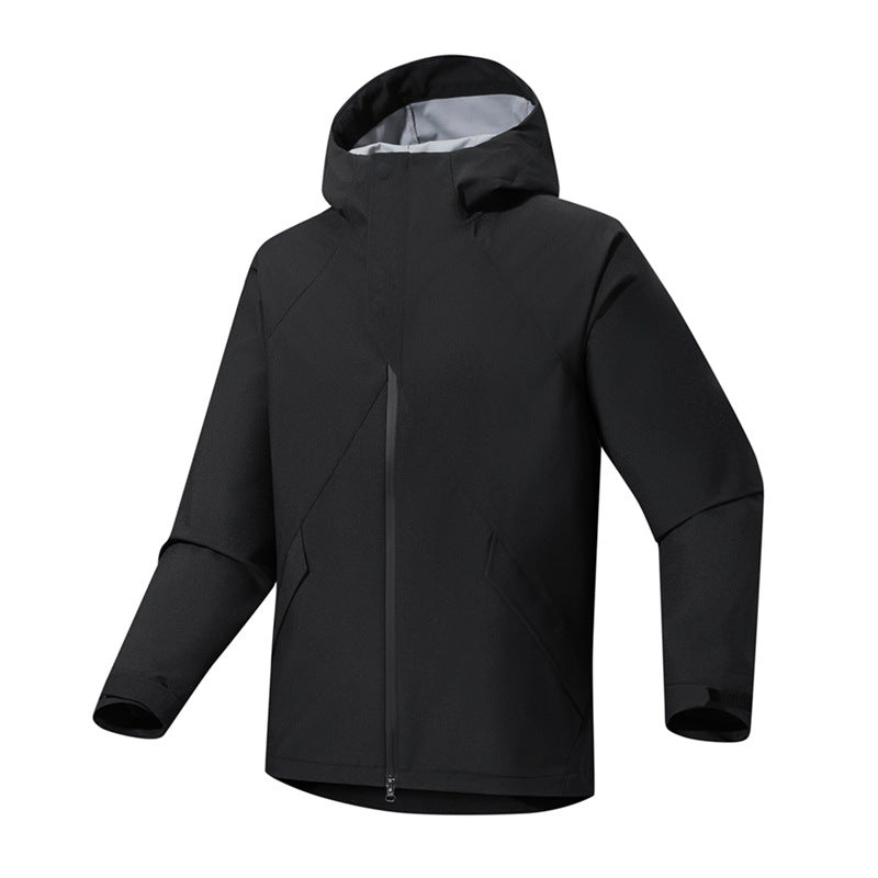 Herr urban softshell Trekking parka med seam-sealed väderskydd membran och anatomical huva