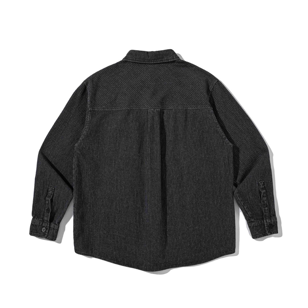 Herr robust Cord overshirt i Worker Stil med bröstficka