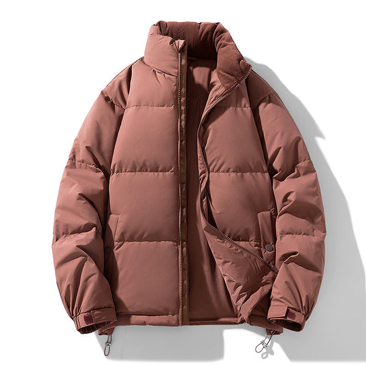 Dam Wattierte Steppjacke med Hohem Krage och Teddyfutter
